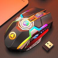 SmartPhonemall YINDIAO A5 2.4GHz 1600DPI 3-modes Adjustable Rechargeable RGB Light Wireless Silent Gaming Mouse (Black)