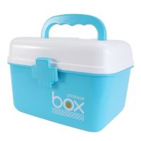 【CW】 Lock Storage Aid Medication Emergency Bin Lid Handle Holder Organizer Lockable