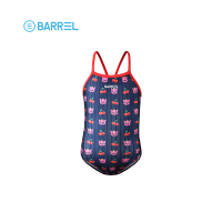 BARREL KID PINKFONG TRAINING V BACK STRAP SWIMSUIT - CHERRY ชุดว่ายน้ำ ชุดว่ายน้ำเด็ก