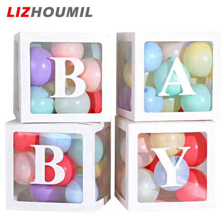 lizhoumil-กล่องลูกโป่งใสลาย-love-4ชิ้น-น้ำหนักเบาใช้ซ้ำได้ใช้สำหรับอาบน้ำทารกปาร์ตี้วันเกิดตกแต่งวันวาเลนไทน์