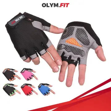 Workout Ice Silk Gloves Men Women Full-Finger Cycling - Padded