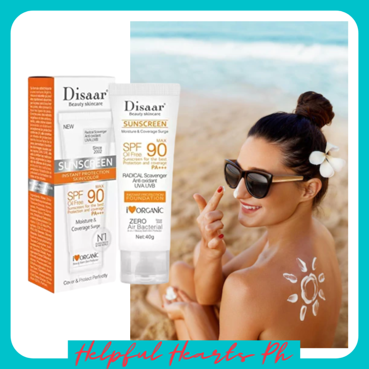 Disaar Sunscreen For Face And Body Spf90 Sunblock Waterproof Radiation Sun Protection Face Body 1391