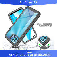 EPTWOO สำหรับ OPPO A15 A15S A92 A53 2020 A12 A5S A7เคสโทรศัพท์ปลอกกันกระแทกเคสป้องกันแบบไฮบริดเคส TPU ป้องกันการกระแทกทหาร Hard ฝาหลัง XKSF-01