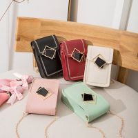 [Baozhihui]Women 39; S Bag Square Lock Chain Mobile Phone Bag Small Square Bag Fashion Leisure Simple Small Bag Gift Strap Shoulder Bag