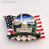 America Travelling Fridge Stickers USA Washington Boston Alaska Tourism Souvenirs Fridge Magnets Home Decor Wedding Gifts