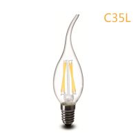 【✵】 Galxo C35 A60 G45ย้อนยุคแก้วโบราณเอดิสันเส้นใย E14หลอดไฟ LED สกรูโคมไฟ Led E27หลอดไฟกระจกแหล่งหลอดไฟองศา