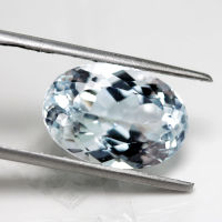 8.10 ct โทแพส ดิบ สีฟ้าอ่อน (Unheated Baby Blue Topaz)