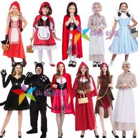 Childrens Day Halloween costume catwoman childrens performance cos children little red riding hood wolf grandma clothes