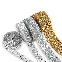 ][[ 1Yard Packing Fashion Rhinestone Tape 15Mm Crystal Decoration Trimming For DIY Shoes Wedding Clothing Cap Accessiories Supply