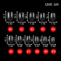 240ชิ้น/ถุง XS ระบบต่อเล็บปลอมทรงวงรีสั้นคลุมทั้งหมดเจลนิ่มอุปกรณ์เล็บเคล็ดลับการทำเล็บประดิษฐ์เครื่องมือ JZJ3883เล็บปลอม