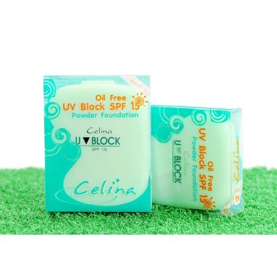 ตลับจริง Celina UV Block SPF15 Powder แป้งเซลีน่า ยูวีบล็อก มีให้เลือก 3 เบอร์ แป้งพริตตี้