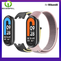 สายสำรองไนลอนแบบสปอร์ตสำหรับ Xiaomi MiBand 8สายนาฬิการะบายอากาศได้พร้อมห่วงแบบสปอร์ตสำหรับ MIband 34567