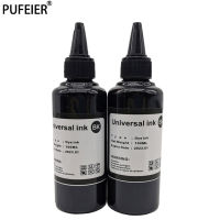 100Ml X2 BK สี Universal Water Dye สีดำเติมหมึกสำหรับ Epson Canon HP Brother Lexmark Samsung Inkjet Printer