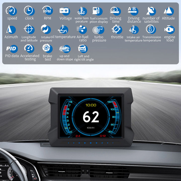 gps-obd2อเนกประสงค์สำหรับรถยนต์ระบบ-hud-ที่วัดค่าได้อย่างแม่นยำ