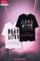 NeW!! สุดฮิตตต โอเวอร์ไซส์ ขาว-ดำ PINK VENOM เนื้อผ้า:คอตตอน