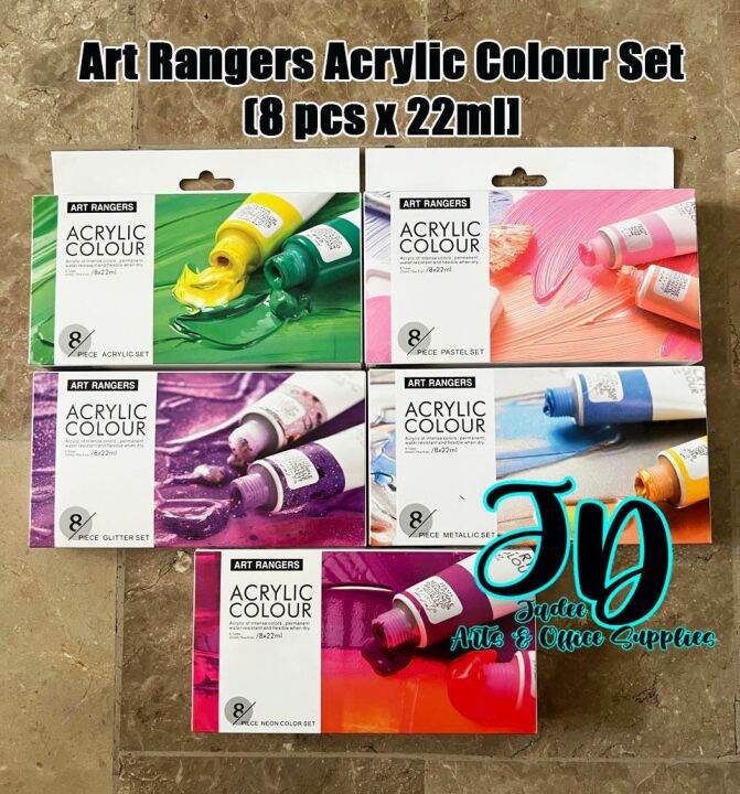 Art Ranger Acrylic Colour/Paint Set [8pcs x 22ml] Lazada PH