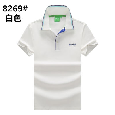 TOP☆Original Hugo Bossˉ Mens Polo Shirt High Quality Cotton Button Shirt Business Slim Polo Shirt Versatile Comfortable Polo Shirt