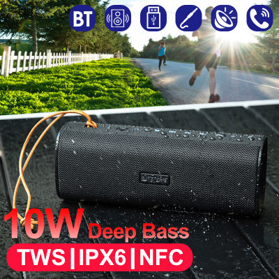 BlitzWolf®BW-WA2ไลท์คู่แบบพาสซีฟไดอะแฟรมไร้สาย12W ลำโพงบลูทูธ TWS เบสสเตอริโอกลางแจ้งพร้อมไมโครโฟน Soundbar