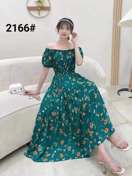 Off shoulder dress lazada sale