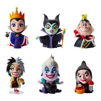 ② ตกแต่ง6ชิ้น/ล็อต PVC ของเล่นเดสก์ท็อปเครื่องประดับ Maleficent Miniatures Ursula Bad Witch Anime Figurine Collection รูปของเล่น Villains Series Action Figures