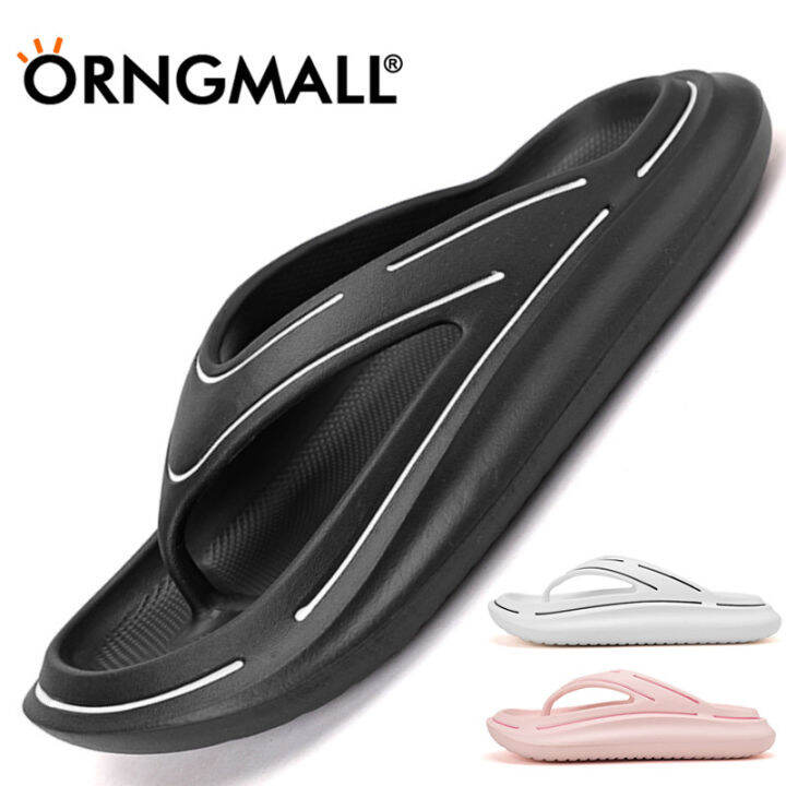 orngmall-รองเท้าแตะผู้ชายสไตล์ใหม่ผู้ชาย-รองเท้าแตะพื้นสูงรองเท้าแตะฤดูร้อนผู้ชายผู้หญิงรองเท้าแตะกลางแจ้งอีวาชายหาด