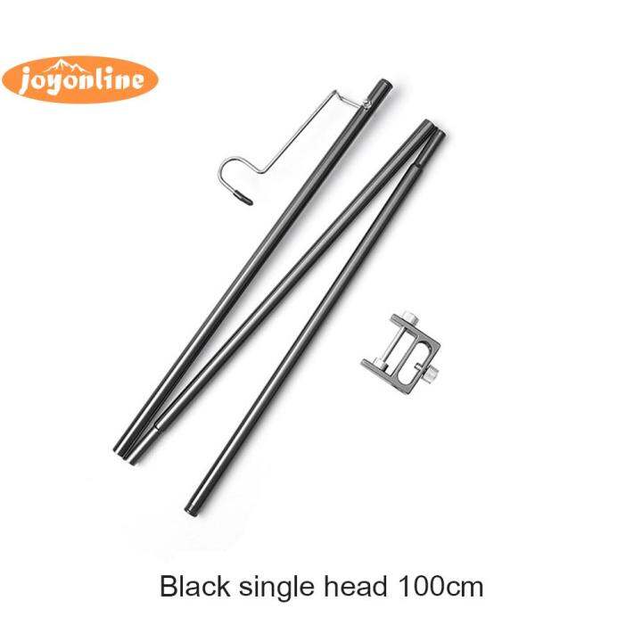 DoubleHook Camping Lamp Pole Portable Ground Desktop Fixing Lantern Holder Lazada