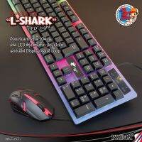 Gaming Keyboard &amp; mouse pad &amp; mouse คีย์บอร์ดเกมมิ่ง มีแสงไฟ กับ เมาส์ แถม ฟรี สติ๊กเกอร์ภาษาไทย