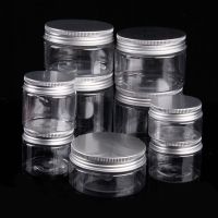 30-250ML Lip Balm Aluminum Cap Tin Pot Container Empty Jar Nail Decoration Crafts Refillable Cosmetic Bottle Screw Thread Box