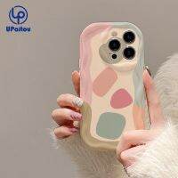 UPaitou เคสสำหรับ Samsung A14 A04 A34 A54 A04s A04E A24 A23 A13 A03 A30s A52 A50s A52s เคสโทรศัพท์ปิดขอบ A02s A03s ป้องกันเนื้อนิ่ม TPU A51 A32ที่มีรูปทรงเรขาคณิตสีไม่สม่ำเสมอขอบโค้งฝาครอบ