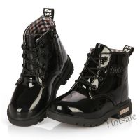 【hot sale】 ﺴ❣✔ C19 1-12 Years Kids Martin Boots Boy Leather Boot Lightweight Girls Anti-slip Boot Size 21-37