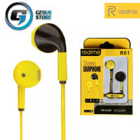 หูฟังเรียวมี Realme R61 Stereo Earphone ของแท้ เสียงดี ช่องเสียบแบบ 3.5 mm Jack ใหม่ล่าสุดจากเรียวมี BY GESUS STORE