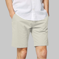 Shorts Man กางเกงขาสั้นผู้ชาย สีเบจ (เอวตะขอ)