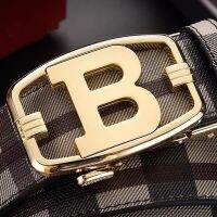 High Quality Leather Belt Men Luxury Brand Designer fashion Belts for Men Strap Male Metal Automatic B Buckle Belt