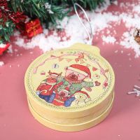 New Year Biscuit Merry Christmas Gifts Box Iron Box Christmas Ornaments Candy Boxes Home Party Decorations Gifts Storage Boxes