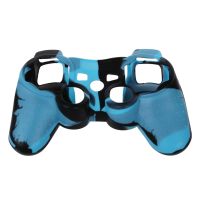 Silicon controller cover protective case for PS3 blue-black cover