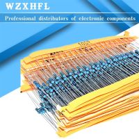 100pcs 1/4W 1R~10M 1% Metal film resistor 100R 220R 1K 1.5K 2.2K 4.7K 10K 22K 47K 100K 100 220 1K5 2K2 4K7 ohm resistance WATTY Electronics