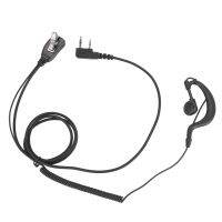 10X 2Pin G Shape Earpiece PTT MIC Ear Hook Headset for Radio