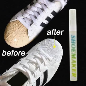 How to clean white adidas shoes that turned outlet yellow