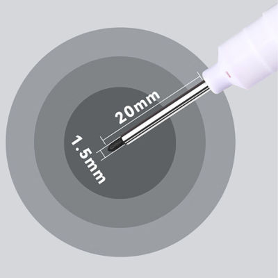 5ชิ้นปากกามาร์คเกอร์หลุมลึกอเนกประสงค์กันน้ำปากกามาร์คเกอร์ยาวจมูกยาวสำหรับฮาร์ดแวร์รถยนต์