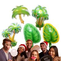 Palm Tree Foil Balloon 5Pcs Balloons For Wedding Decor Summer Birthday Wedding Baby Shower Hawaii Luau Tropical Party Balloons