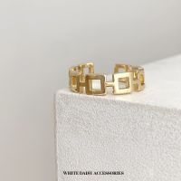 ? New Collection?Jean Cuff Ring แหวนแฟชั่น แหวนสีทอง แหวนผู้หญิง เครื่องประดับแฟชั่น#WD189