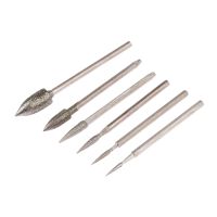 (Rui baoG)6Pcs Dremel อุปกรณ์เสริม2.35Mm Shank Electroplating Diamond Grinding Head เข็มขัดหยกหินแกะสลักเครื่องมือแกะสลัก