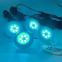 Pool with EU/US Plug Small Size Round 95mm 3/6/10W Underwater Multicolor Spa Lamp