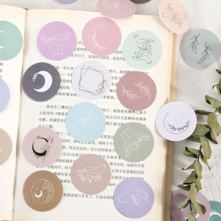 45-pcs-box-galaxy-decorative-stationery-planner-mini-round-ins-stickers-scrapbooking-diy-diary-album-stick-lable-stickers-labels