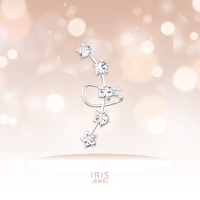 IRIS JEWEL Ear Cuff Silver925 ประดับเพชร Cubic zirconia Crystal