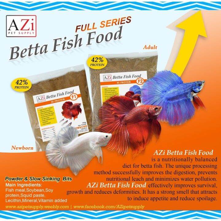 【COD】 AZi Betta Fish Food (High Protein) Lazada PH