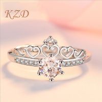 S925 Sterling Silver Ring Ladies European And American Style Moissan Diamond Classic Six-claw Crown Wedding Diamond Ring