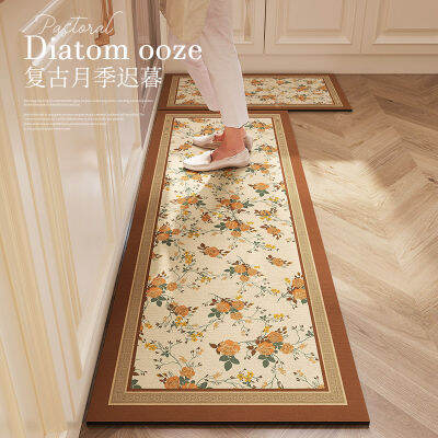 Super Absorbent Kitchen Mat Diatom Mud Pad ห้องอาบน้ำ Pad Anti-Slip Car Mats Wipeable Wash Long Strip Car