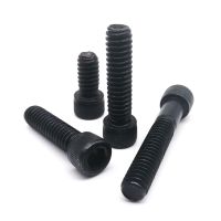 10/50pcs 0 -80 2 -56 4 -40 5 6 -32 8 -32 10 -24 US Standard Black Grade 12.9 Steel Hex Hexagon Socket Allen Head Cap Bolt Screw