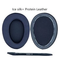 Replacement 1 Pair Protein Leather Ear Pads Cover For HIFIMAN ANANDA BT Headphones Ear Pads Headset Foam Cushion black